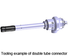 Tooling of Double Tube Connector